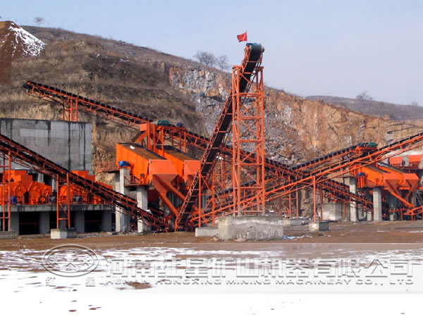 制砂生產線現(xiàn)場
