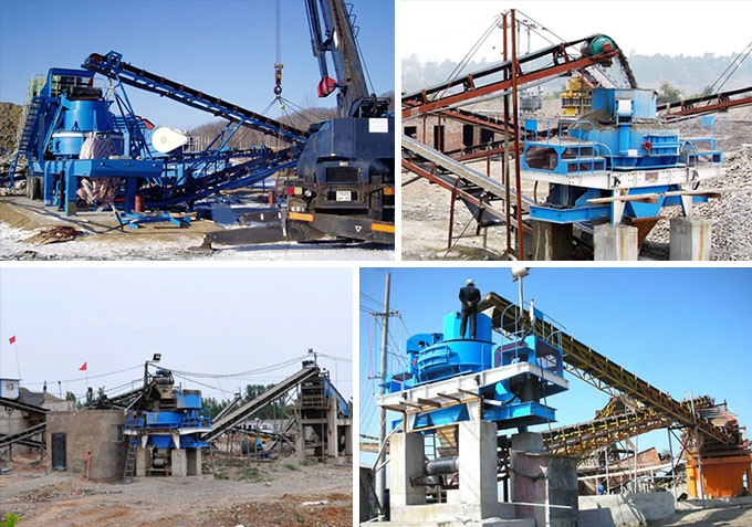 大理石新型環保制砂機生產現場 大理石新型環保制砂機生產現場