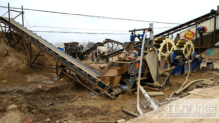 洗沙、細(xì)沙回收現(xiàn)場