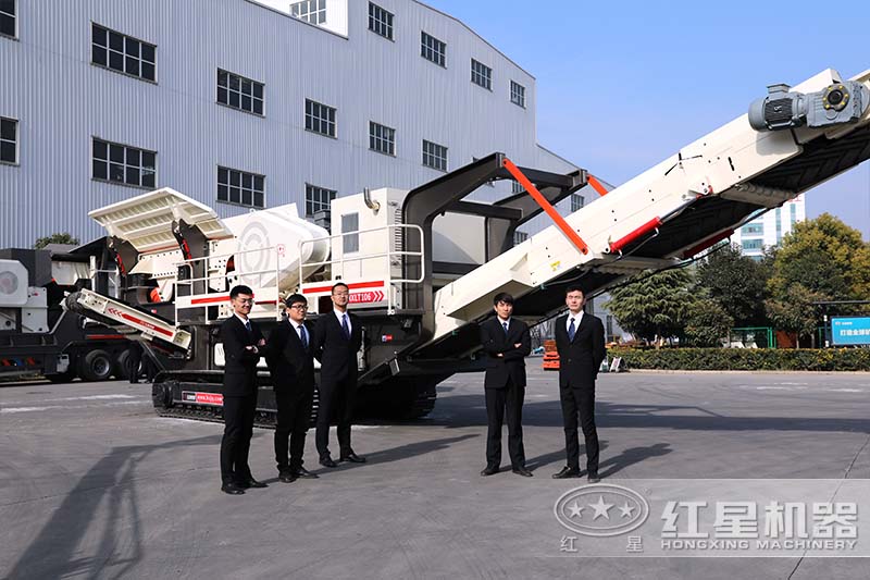 移動式石頭碎沙機(jī)設(shè)備實(shí)拍圖